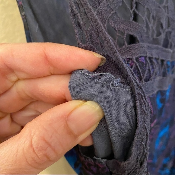 FREE PEOPLE Urban Outfitters Women Floral High-Low Boho Summer Maxi Dress Size 2 - Picture 10 of 12